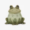 Keramik frø grøn H.7.5 cm