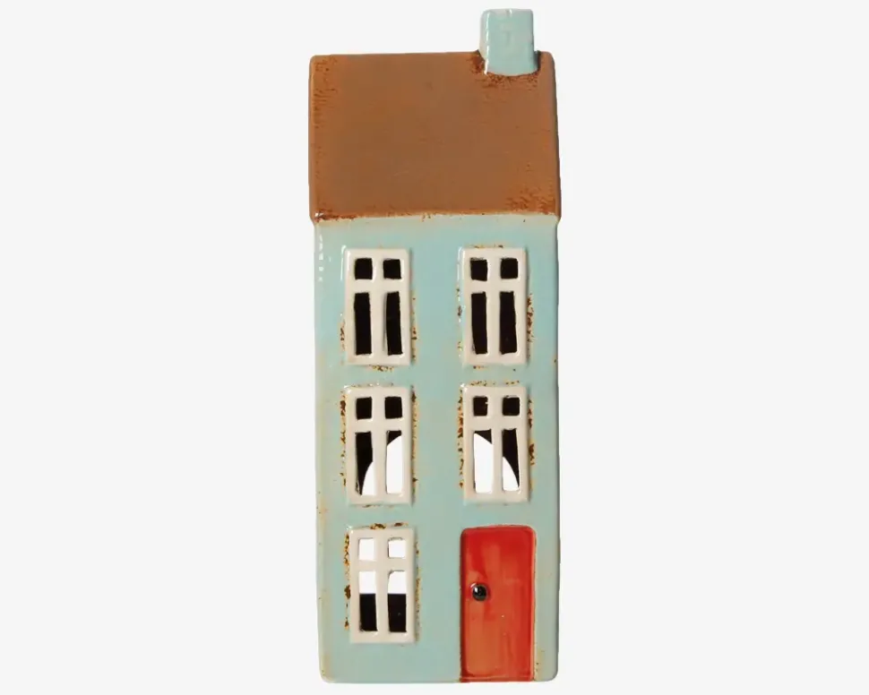 Keramikhus Til Lys Grøn H.21 cm