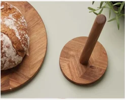 Køkkenrulleholder Sildeben Acacie Træ H.30,5cm