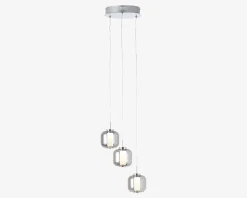 Klyngependel Rafa Røgfarvet LED 17w