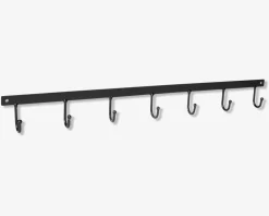 Knagerække m/7 metal L.60 cm