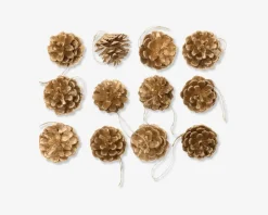 Kogler guld 12 stk. H.5 cm