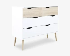 Kommode Delta m. 4 skuffer