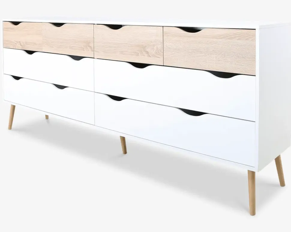 Kommode Delta m. 8 skuffer