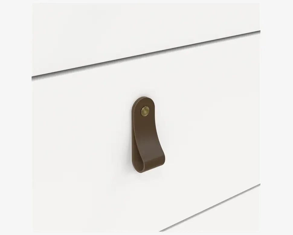 Kommode Madrid med 5 skuffer hvid