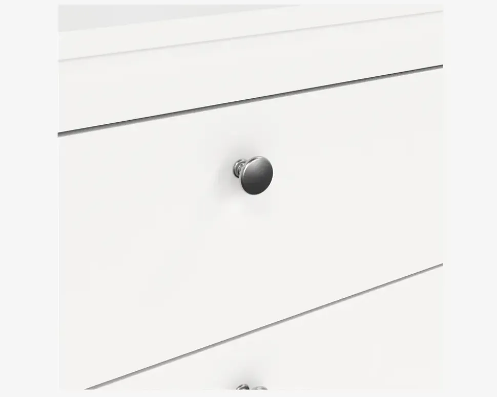 Kommode Madrid med 5 skuffer hvid