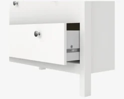 Kommode Madrid med 5 skuffer hvid