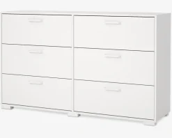 Kommode Sofia hvid med 6 skuffer