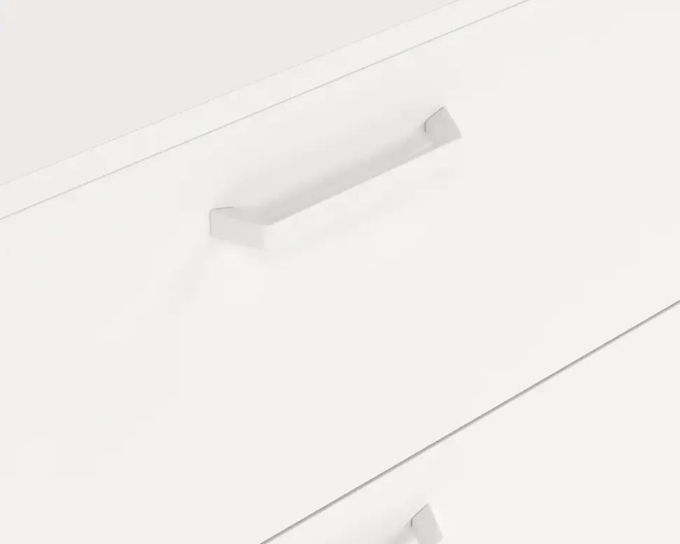 Kommode Sofia hvid med 6 skuffer