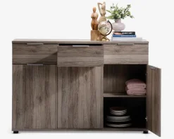 Komode m. 3 skuffer og 3 låger