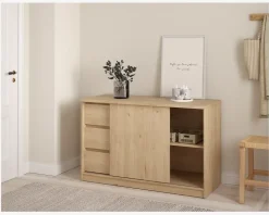 Komode Naia med 3 skuffer og 1 skydelåge eg