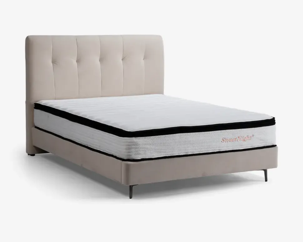 Komplet Continentalseng 140 x 200 cm beige