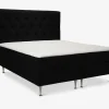 Komplet Continentalseng 180 x 200 cm sort
