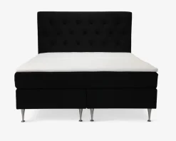 Komplet Continentalseng 180 x 200 cm sort