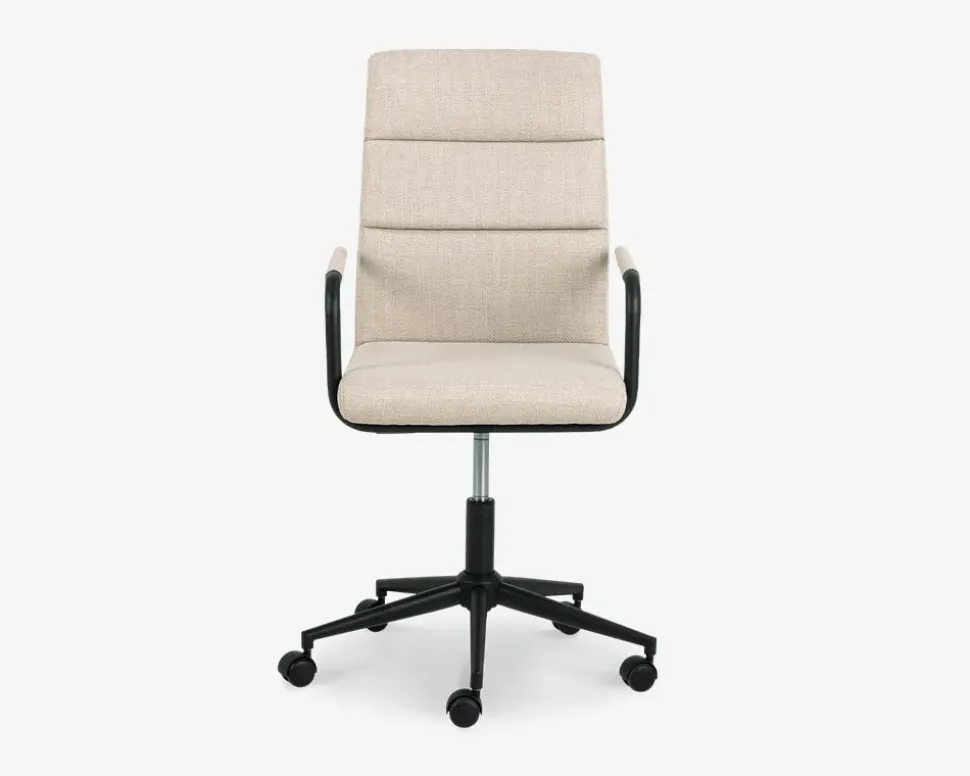 Kontorstol beige møbelstof