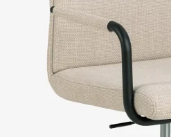 Kontorstol beige møbelstof