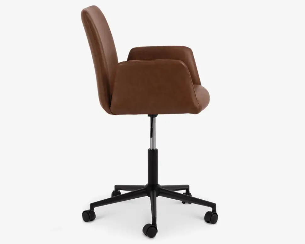 Kontorstol cognac kunstlæder