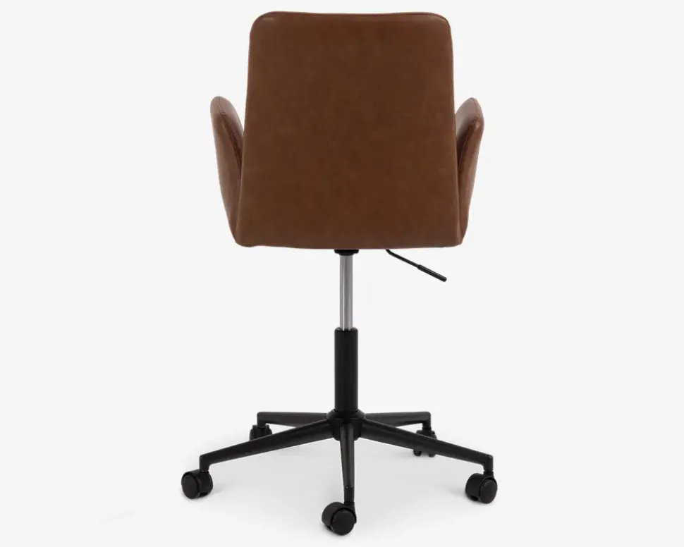 Kontorstol cognac kunstlæder