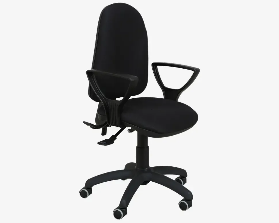 Kontorstol m/Armlæn Sort