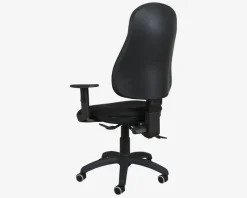 Kontorstol m/Justerbare Armlæn Sort