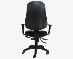 Kontorstol m/Justerbare Armlæn Sort