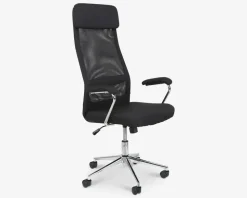 Kontorstol Sort Mesh/Krom Fod