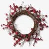 Krans med røde bær Ø.30 cm