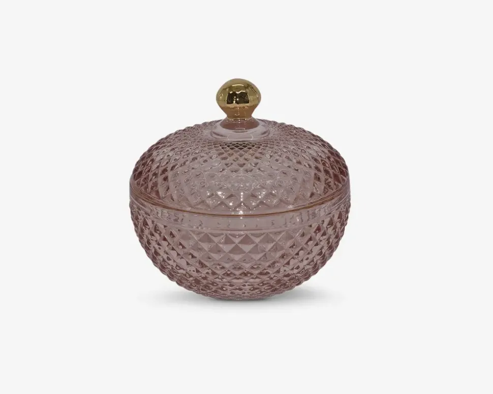 Krukke blush m. guld detaljer