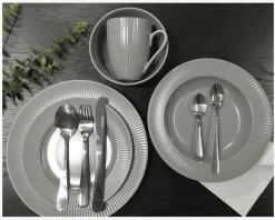 Krus Groovy Grå Stentøj 30 cl