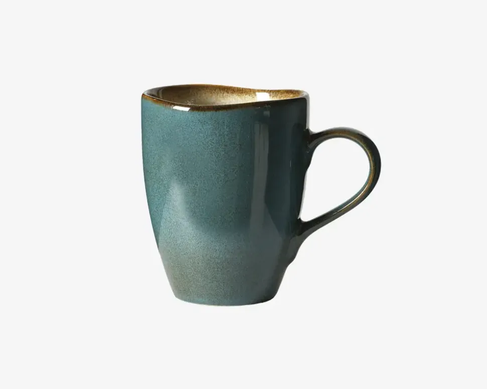 Krus m. Hank Petrol Ø8 cm