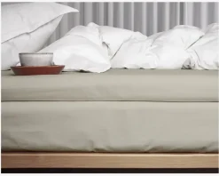 Kuvertlagen Percale Sand 90x200 cm