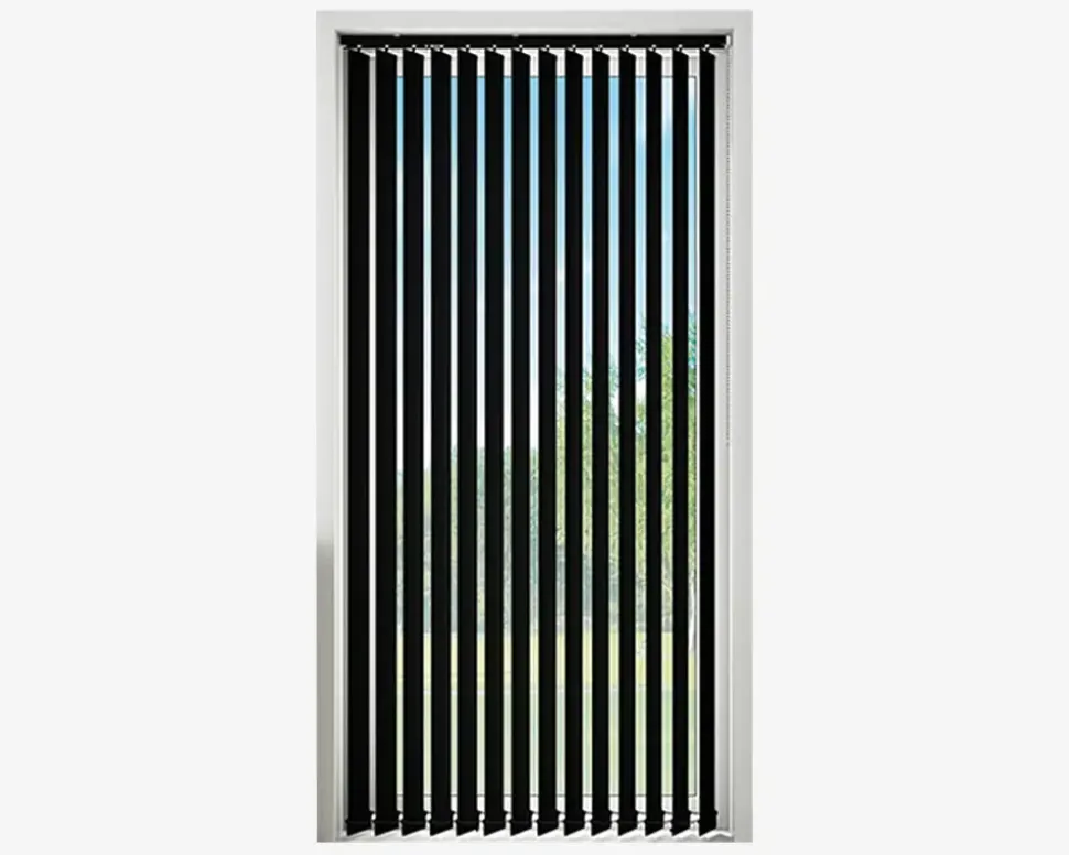 Lamelanlæg Line Sort L.250 cm