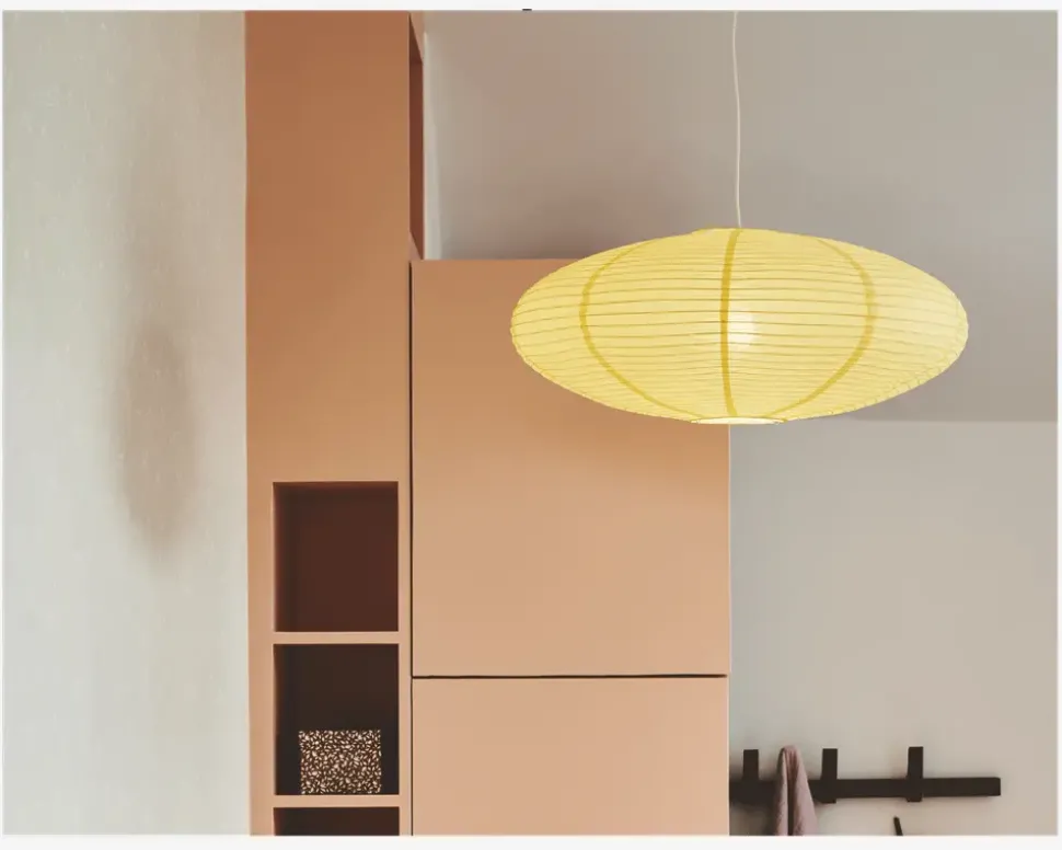 Lampeskærm Villo gul Ø.60 cm