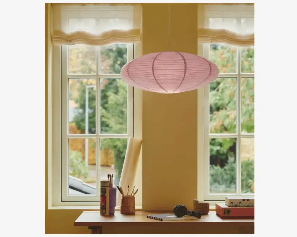 Lampeskærm Villo rosa Ø.60 cm