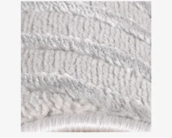 Løber Sahara sølvfarvet 80 x 150 cm