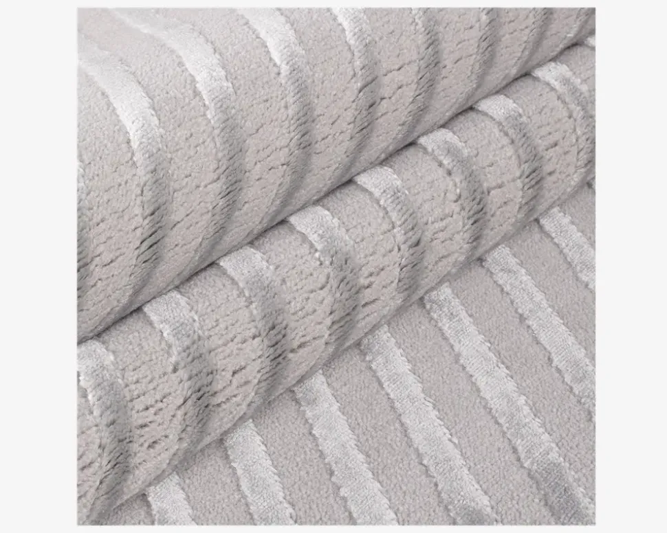 Løber Sahara sølvfarvet 80 x 150 cm