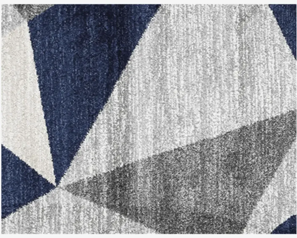 Løber Trigon Blå 80x150 cm