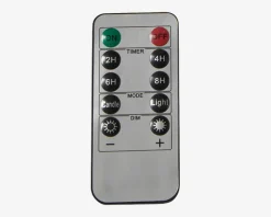 LED Bloklys Sæt 3Stk Plastik Hvid