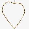 LED Tråd Hjerte H.40cm Sort