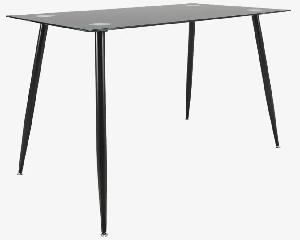 Lille spisebord i sort glas