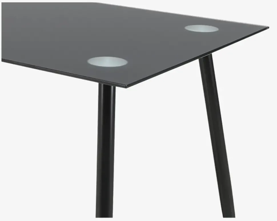 Lille spisebord i sort glas