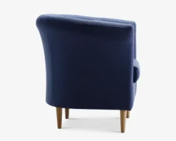 Lænestol Flash Blå Med Eg Ben