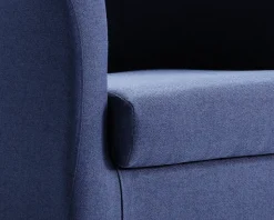 Lænestol Flash Blå Med Eg Ben