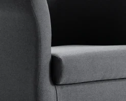 Lænestol Flash Grå Med Eg Ben