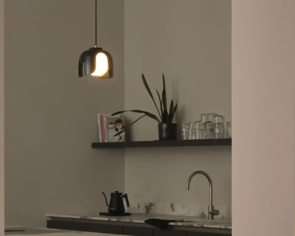 Loftlampe Corolle sort Ø.20 cm