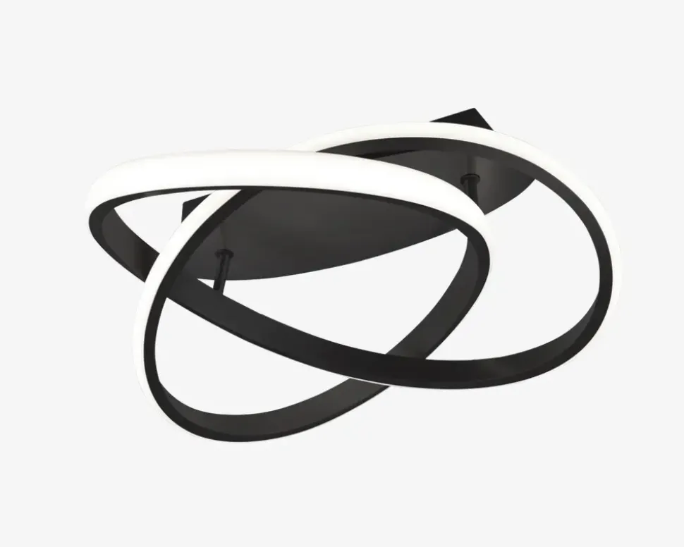 Loftlampe Course Sort Ø.45cm