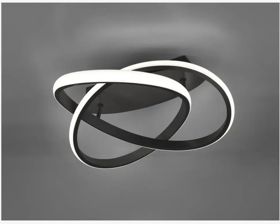 Loftlampe Course Sort Ø.45cm