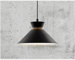 Loftlampe Dial Sort Ø.25 cm