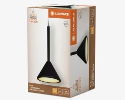 Loftlampe Fuji single sort Ø.12 cm
