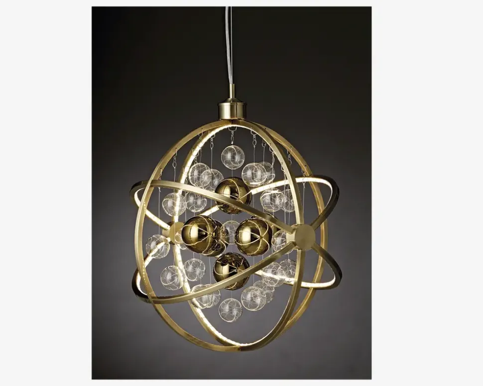 Loftlampe Galaxy Antik Messing Ø.48 cm